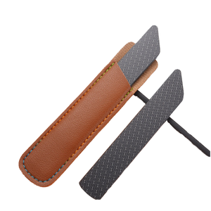 Lima per unghie Neiss Mini Double Straight Zebra in acciaio inossidabile, riutilizzabile, resistente, grana 100, per la cura delle unghie. - Product Image 1