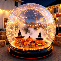 Ornement décoratif imprimé en couleur pour les fêtes de Noël, Halloween, les rassemblements en plein air, globe de neige gonflable en PVC