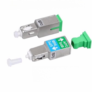Adaptador de Fibra Óptica Monomodo SM 9/125 SC/UPC Macho a SC/APC Hembra, Conector Acoplador Óptico - Product Image 1