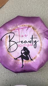 หมวกคลุมผมแบบถักเปีย ผ้าซาติน ผ้าไหม ดีไซน์เนอร์ สำหรับผู้ชาย สกรีนโลโก้ได้ หมวกนอน สำหรับผู้หญิง เด็ก ขายส่ง - Product Image 4