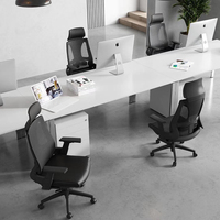 Boss Executive Chaise de bureau en maille à dossier haut noir avec support lombaire Accoudoir réglable Chaises ergonomiques