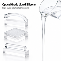 Caoutchouc de silicone liquide optique haute transparence DSA-7170, dureté Shore A 70, pour composants optiques, structurels et de guidage de la lumière
