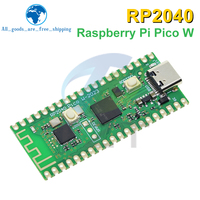 Placa RP2040 Raspberry Pi Pico W con WiFi 2.4G, Microcomputadoras ARM de Doble Núcleo y 264KB, Procesador Cortex-M0 de Alto Rendimiento