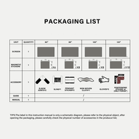 Écran de projection magnétique enroulable Fscreen Aura Series 100 pouces Fresnel ALR pour projecteur à ultra courte focale 8K UHD