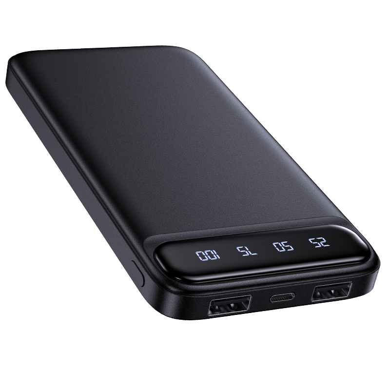 Wholesale OEM 10000mAh 2.1A Quick Charger Portable Power Bank promotion charger digital display smart Power Bank