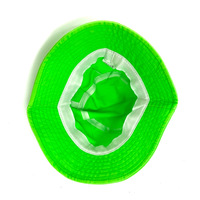 Gorra de Pesca Tipo Bucket Personalizada al por Mayor, Color Fluorescente, Verde Sólido, Naranja Fluorescente