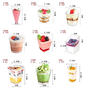 Vaso de Plástico Transparente y Ligero para Catering, Elegante y Alto, para Aperitivos, Helados, Parfaits y Martinis - Product Image 4