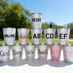Mug de voyage personnalisé écologique 350 ml 16 oz en acier inoxydable SS304 violet, à paroi simple, pour boissons froides, bière, cadeaux d'affaires, Bling - Product Image 1