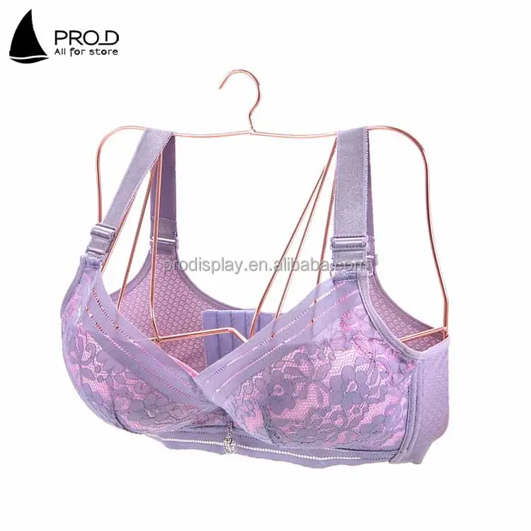 Nuovo stile a forma di parte superiore del corpo più il formato della biancheria intima del reggiseno display oro gancio di metallo con la cassa