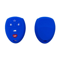 Chevrolet/GMC 5 boutons Silicone télécommande clé étui sans étiquette clé couverture pour Buick Envision nouveau siècle voiture clé accessoires