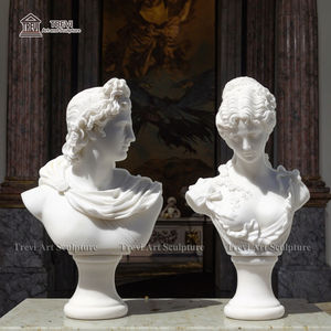 Buste en marbre sculpté décoratif en vente chaude, tête de déesse grecque Arthémis-Diana - Product Image 4