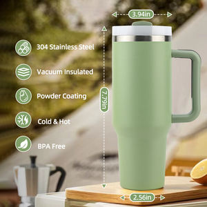 Gobelet isotherme en acier inoxydable OEM de 40 oz à double paroi sous vide pour les voyages en plein air, le bureau et la personnalisation de la marque - Product Image 4