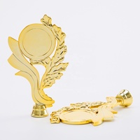 Têtes de trophées universelles au design vintage personnalisables, plaquées or, composants d'insertion pour trophées HP35