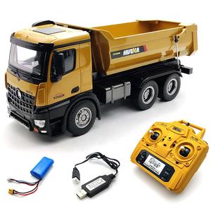 <span class=keywords><strong>Huina</strong></span> <span class=keywords><strong>1582</strong></span> 1/14 10 Canales Camión Volquete De Carga De Aleación De Metal De 6 Ruedas, Vehículo De Ingeniería A Control Remoto, Juguetes De Construcción RC - Product Image 6