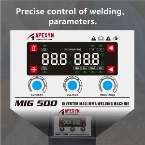 APEXYN MIG500 Soldadora Industrial <span class=keywords><strong>Inverter</strong></span> Trifásica de Alta Resistencia 500A 380V 3 en 1, Máquina de Soldar de Larga Duración para 20mm de Espesor - Product Image 3