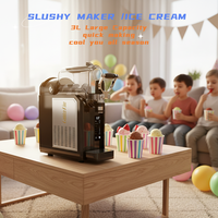 Machine à glace pilée commerciale en acier inoxydable de 3 L pour hôtels et restaurants, utilisable en extérieur, avec 7 réglages prédéfinis automatiques