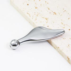 Barra de masaje ocular de metal más vendida en <span class=keywords><strong>Amazon</strong></span>, espátula y aplicador, cuchara para crema facial, barra de aplicación, aplicador de crema ocular de belleza - Product Image 2
