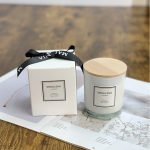 Velas Aromáticas <span class=keywords><strong>de</strong></span> Lujo MANULENA, Cera <span class=keywords><strong>de</strong></span> Soja y Aceites <span class=keywords><strong>de</strong></span> Fragancia, Velas <span class=keywords><strong>de</strong></span> Aromaterapia con Frasco <span class=keywords><strong>de</strong></span> Vidrio y Caja <span class=keywords><strong>de</strong></span> Regalo - Product Image 2