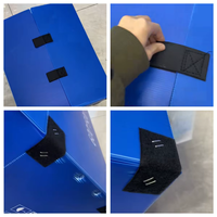Boîte d'emballage pliable et empilable en plastique PP ondulé écologique pour le transport logistique