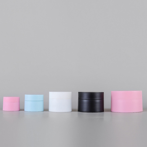 With Lids Plastic Jar With Lid Elegant 10g 20g 50g 100g 150g 200g 250g White Black Pink Fancy Double Walled Plastic Cosmetics Cream Jar With Lids
