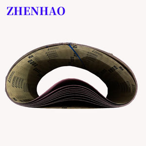 ZHENHAO Premium Rotes Aluminiumoxid-Harzgebundenes Schleif- und Polierband Anpassbare Körnungen für Metall und Holz - Product Image 4