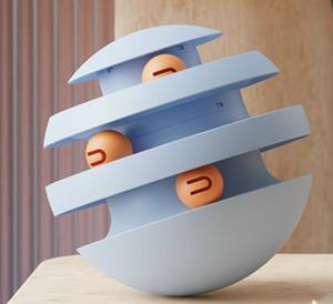 Giocattolo per Gatti a 3 Livelli con Palline Colorate, Torre Interattiva per Esercizio e Divertimento - Product Image 5