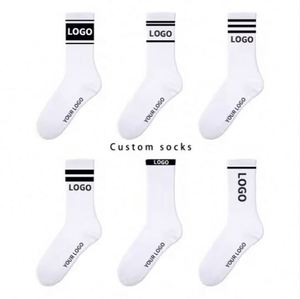 High Quantity Custom Logo Cotton Athletic Oem Sport Fashion Colored <b>Socks</b> - Product Image 1