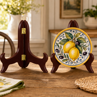 Présentoir en bois pour assiettes, support de rangement en bois de qualité supérieure pour vaisselle de restaurant, vente en gros pour fournisseurs