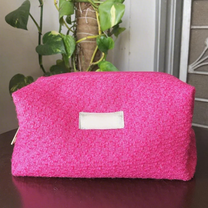 Phụ nữ Du Lịch Túi mỹ phẩm hoa với logo thêu dễ thương mềm Terry Túi Chất liệu khăn - Product Image 2