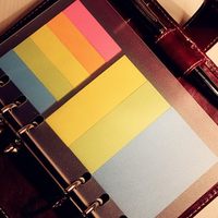 Organisateur de journal de 7 pouces, carnet de notes A6, classeur à 6 anneaux, feuille de protection transparente flexible