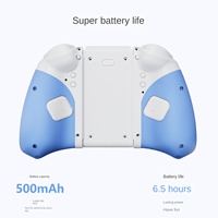 Pengontrol Fungsi Makro Berlapis Karet dengan Tombol Mekanis Joy-Con untuk Perjalanan Bersama, Kompatibel