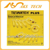 Indicateur de surveillance d'inclinaison multi-angle TiltWatch Plus pour l'exportation, l'emballage, les conteneurs, les palettes, la sécurité du transport de marchandises