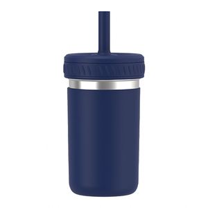 304 Stainless Steel 15oz Kids Sippy Cup Shockproof Silicone Cover Insulated Portable Straw <b>Water</b> <b>Bottle</b> Durable <b>Toddler</b> Cup - Product Image 3