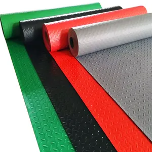 Rubber Flooring Sheets Best Quality 3-5mm Colors Anti Slip Waterproof Vinyl Plastic PVC Mat Roll