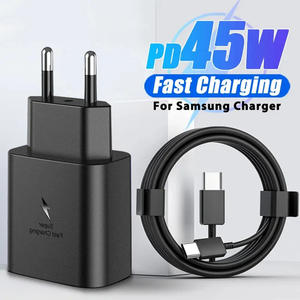 Chargeur rapide 45W Dual TYPE C Smart PD Compatible pour <span class=keywords><strong>Samsung</strong></span> S22/<span class=keywords><strong>S21</strong></span>/S23/Note10 pour ordinateur portable Montre mobile Scooter Prise UK - Product Image 5