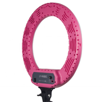 Anneau lumineux LED LF-R480C de 18 pouces, éclairage photographique, 3200-5800K, lampe annulaire de 48W, trépied et miroir pour téléphone, appareil photo, vidéo