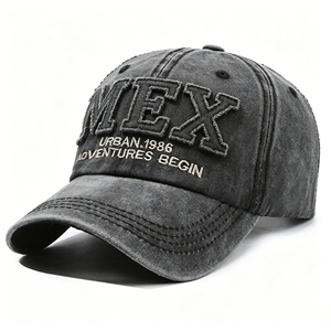 Gorra de Béisbol Bordada MEX con Estilo Vintage, Protección Solar, Ajustable, de Algodón, para Hombre y Mujer - Product Image 4