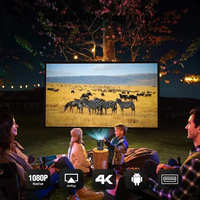 Projecteur CaiWei Nouveau Design A3 1080P Mini Projecteur 4K Android 9 Autofocus Correction Automatique de la Distorsion Trapézoïdale pour Cinéma Maison Extérieur