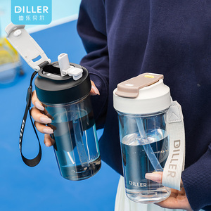 2024 Nouveaux produits Bouteille d'eau de sport de haute qualité résistante aux chutes avec paille matériau écologique <span class=keywords><strong>gourde</strong></span> d'eau - Product Image 1