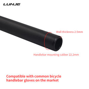 LUNJEL Guidon <span class=keywords><strong>de</strong></span> vélo MTB 31.8x72/780mm Aluminium Swallow Handle Bar Rise 70mm Mountain Folding Bicycle Color Guidon - Product Image 5