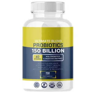 Ultimate Probiotics Capsules With Prebiotics Digestive Enzymes Immunity Gut 150 Billions Probiotic Supplement Probiotic Capsule