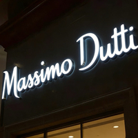 Letrero 3D con Letras de Canal LED, Letrero Acrílico Retroiluminado para Uso en Interiores, Color Personalizable, Caracteres Luminosos