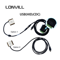 Lecteur de codes-barres sans fil industriel LONVILL à vendre, scanner de codes-barres filaire 1D 2D avec port USB/RS232/TTL