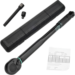 Preto 3pcs 10 ~ 150 Ft./lb, 13.6 ~ 203.5 N/m 1/2-inch Drive Click Flat <span class=keywords><strong>Tube</strong></span> Torque <span class=keywords><strong>Wrench</strong></span> <span class=keywords><strong>Set</strong></span> - Product Image 1
