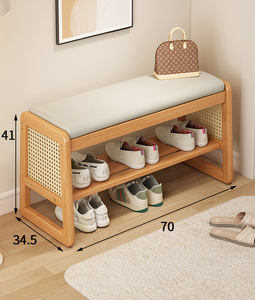 Zapatero Delgado de Múltiples Niveles con Diseño <span class=keywords><strong>Estrecho</strong></span> para Dormitorio y Espacios Pequeños, Zapatero con Tapete - Product Image 5