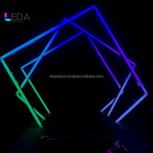 LEDA Décoration romantique Panneau mural fleuri Toile de fond artificielle Décoration de mariage avec la meilleure qualité - Product Image 4