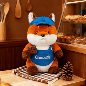 OEM Wholesale Custom Stuffed Toy Cute Animal Plush Doll Sitting Fox Custom Size Super Soft Plush PP Cotton Birthday - Product Image 1