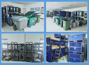 공장 OEM 헤비 듀티 소형 트레이 상단 플라스틱 서비스 유틸리티 카트 500 파운드 적재 용량 및 핸들과 <span class=keywords><strong>2</strong></span> 단 저장 트롤리 - Product Image 6