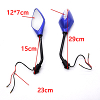 Rétroviseur de moto universel pour ER6N Z650 Z750 Z800 Z900 Nmax 125 XMAX