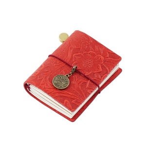 Wholesale Mini Journal Cover Writing Notebook Handmade Vintage Real <b>Leather</b> Notebook Student Gift Hand Book - Product Image 5